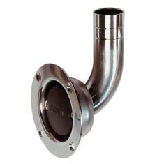 Stainless steel breather nipple diam. 19 mm. angled