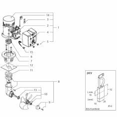 Vetus BOW12524 C/D (24 volt) Spare Parts