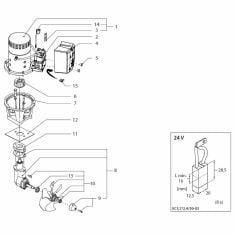 Vetus BOW1254DE (24 volt) Spare Parts