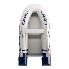 Yellow V inflatable boat with inflatable bottom and V-keel - Length 2.0m.