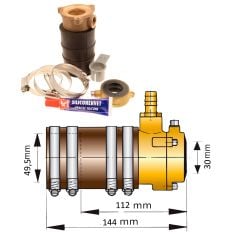 30mm self-aligning inner bearing with dual lip seal