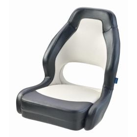 Driver - Sporty and mordern seat with good lateral support - White with black