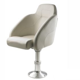 Queen. Comfortable Flip-Up boat seat - white