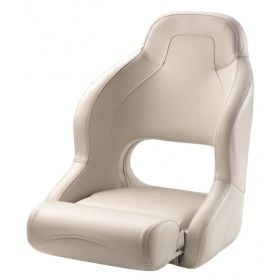 Pilot. Sporty Flip-Up seat with good lateral support, white