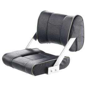 Ferry. Seat with adjustable backrest. Dark blue with white seams