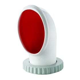 Cowl ventilator type Libec, silicone with red interior, Ø 75 mm (incl. plastic deck ring and nut)