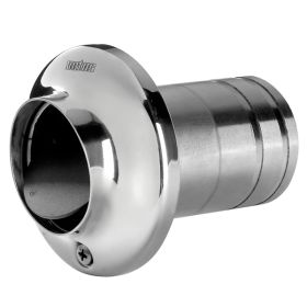 Stainless steel transom exhaust connection with check valve Ø 150 mm